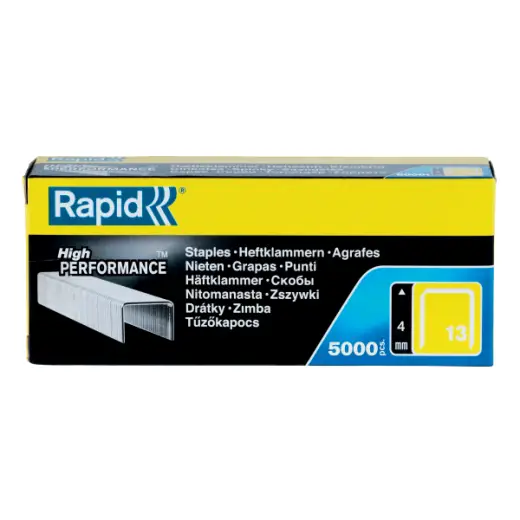 Zszywki Rapid z drutu cienkiego nr 13 (4 mm) - opakowanie 5000 szt.