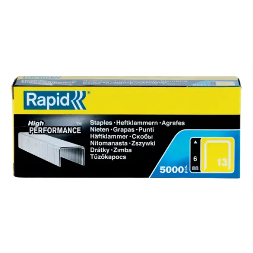 Zszywki Rapid z drutu cienkiego nr 13 (6 mm) - opakowanie 5000 szt.