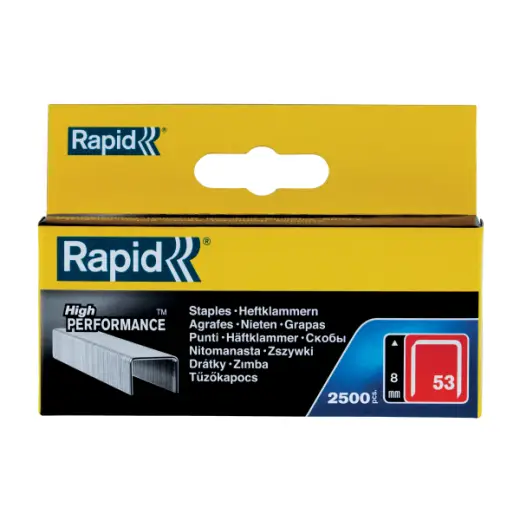 Zszywki Rapid z drutu cienkiego nr 53 (8 mm) - opakowanie 2500 szt.