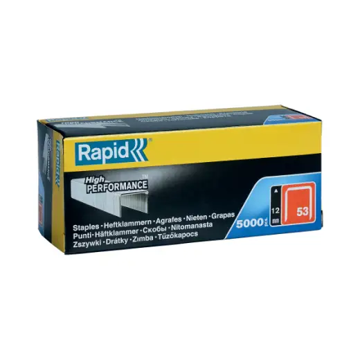 Zszywki Rapid z drutu cienkiego nr 53 (12 mm) - opakowanie 5000 szt.