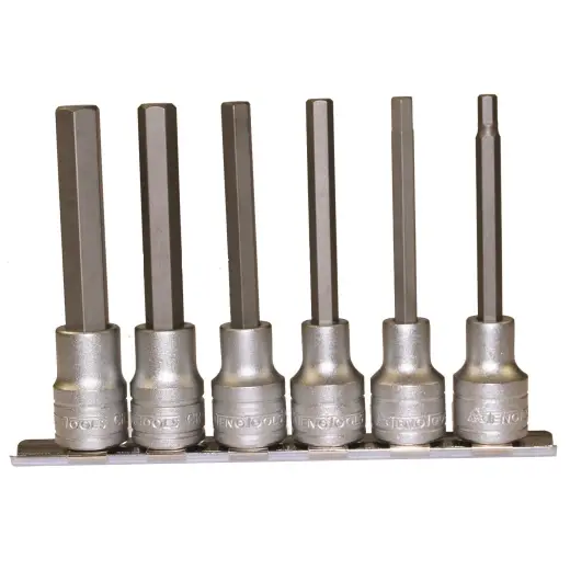 Zestaw nasadek trzpieniowych 6-kątnych długich z chwytem kwadratowym 1/2" Teng Tools M1211