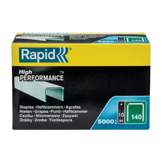 Zszywki Rapid z drutu płaskiego nr 140 (10 mm) - opakowanie 5000 szt.