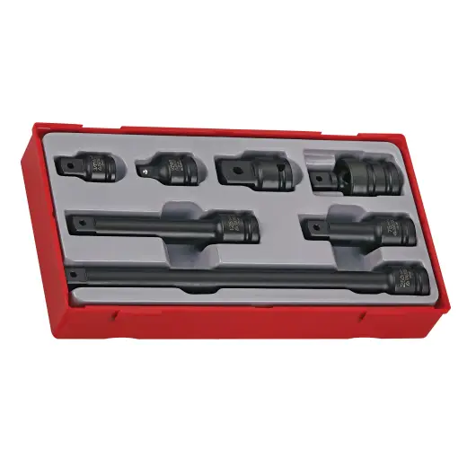 7-elementowy zestaw nasadek udarowych z chwytem kwadratowym 1/2" TT9207