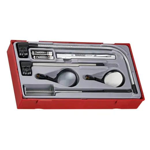 8-elementowy narzędzia chwytakowe z oświetleniem Teng Tools TTTM08