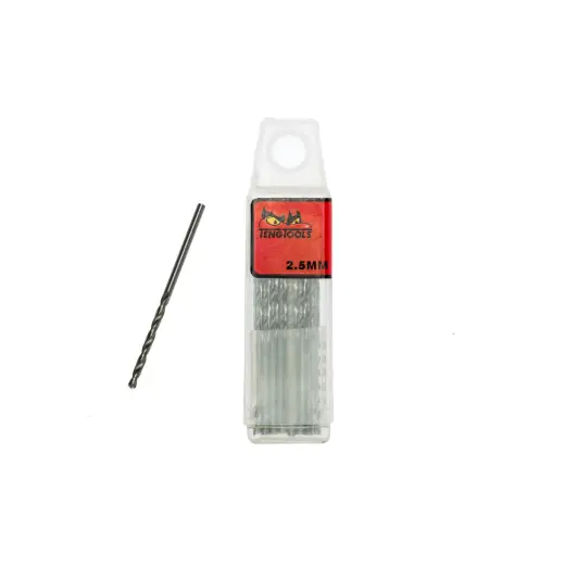 Wiertło kręte krótkie 2,5 mm (10 szt.) DBx025