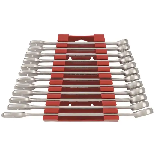 12-elementowy zestaw kluczy płasko-oczkowych 20-32 mm