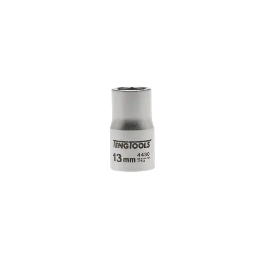 Nasadka 6-kątna nierdzewna z chwytem 1/2" 13 mm
