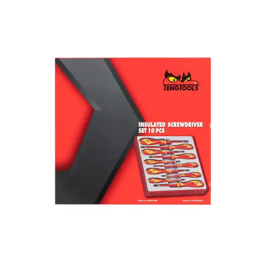 10-elementowy zestaw wkrętaków 1000V Teng Tools TTDV910N