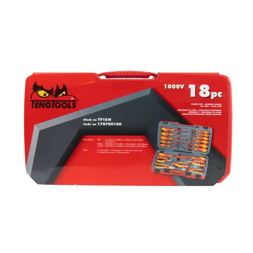 Zestaw szczypiec i wkrętaków 1000V Teng Tools TV18N