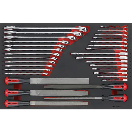 32-elementowy zestaw kluczy i pilników Teng Tools TTEX32