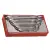 11-elementowy zestaw kluczy płasko-oczkowych zapadkowych Teng Tools TT6511RS