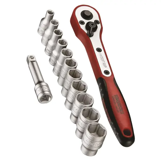 Zestaw kluczy nasadowych 1/4"