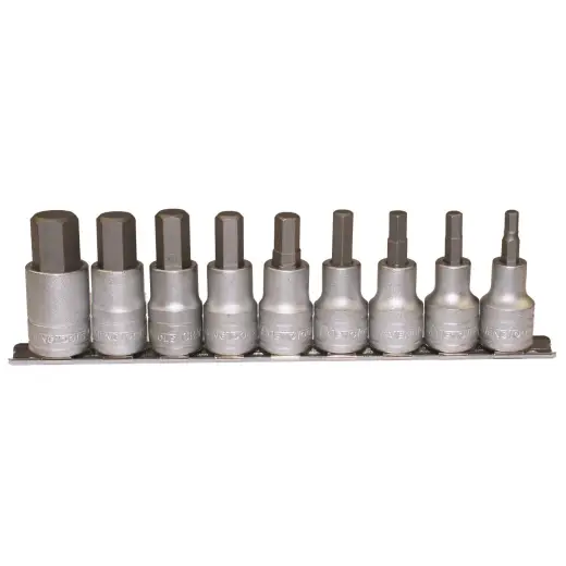Zestaw nasadek trzpieniowych sześciokątnych (imbusowych) z chwytem kwadratowym 1/2". Teng Tools M1212