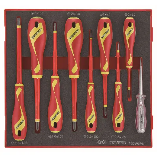 Zestaw 9 wkrętaków 1000V Teng Tools TEDV909N