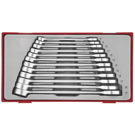 12-elementowy zestaw kluczy płasko-oczkowych Teng Tools TT8012