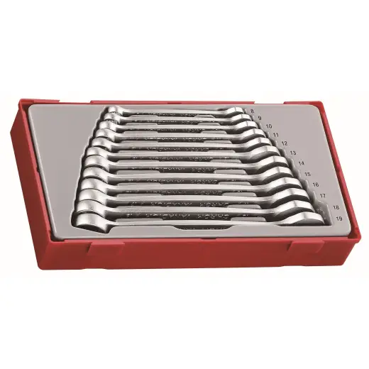 12-elementowy zestaw kluczy płasko-oczkowych Teng Tools TT8012