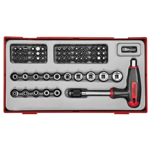 62-elementowy zestaw wkrętaka z grotami wymiennymi Teng Tools TTTHQ62