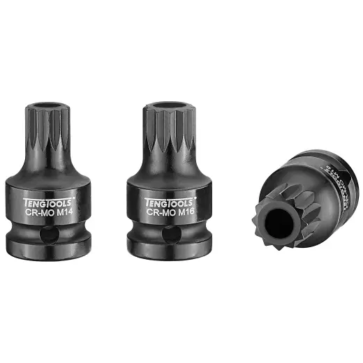 Nasadka trzpieniowa udarowa xZN Spline z chwytem 1/2" 16 mm