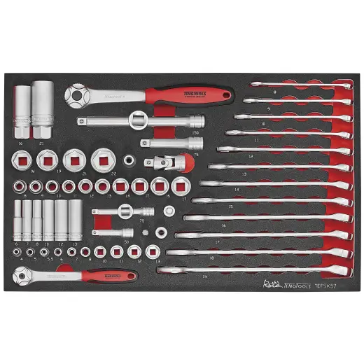57-elementowy zestaw narzędzi Teng Tools TEFSK57