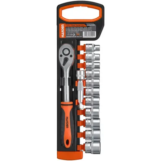 Zestaw kluczy nasadowych 3/8" Harden