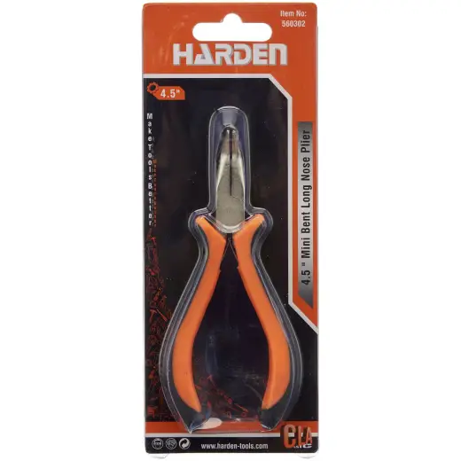 Szczypce spiczaste wygięte mini 125 mm Harden