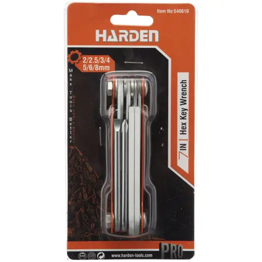 Zestaw kluczy imbusowych Harden