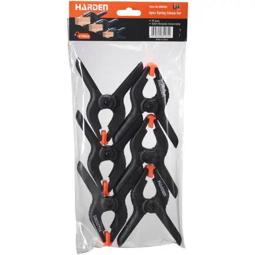 Zestaw klamer do klejenia 150 mm 6 szt. Harden