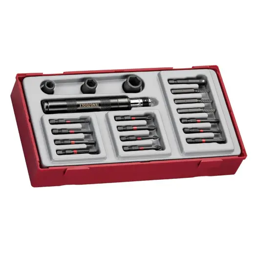 19-elementowy zestaw wkrętaka udarowego Teng Tools TTID19