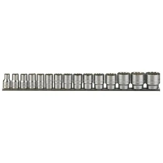 Nasadki calowe w zestawie z chwytem kwadratowym 1/2" Teng Tools M1215AF