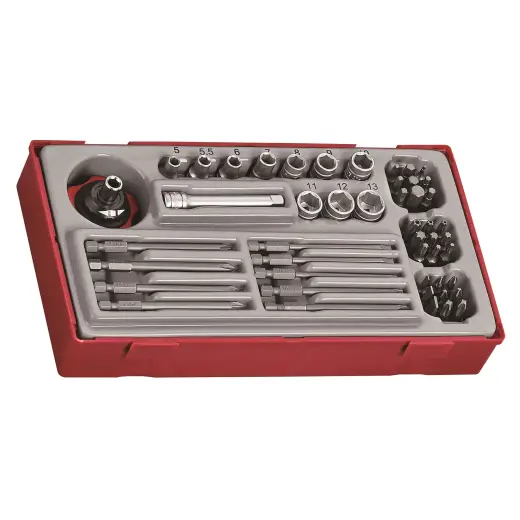 Zestaw 48 grotów wymiennych i nasadek Teng Tools TT1448