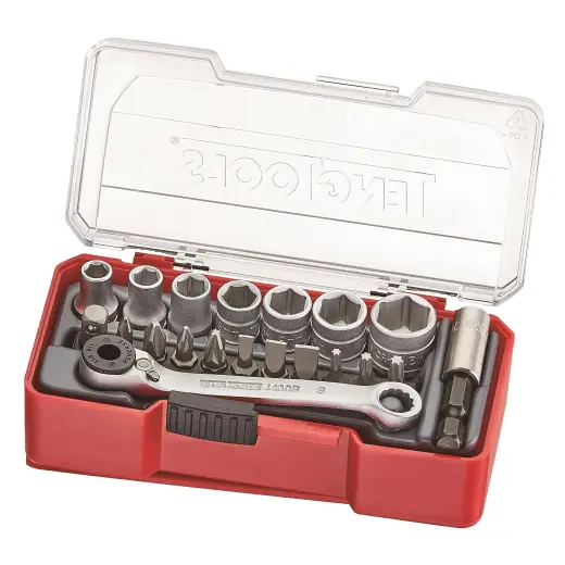 Zestaw kluczy nasadowych z chwytem kwadratowym 1/4" Teng Tools TJ1420