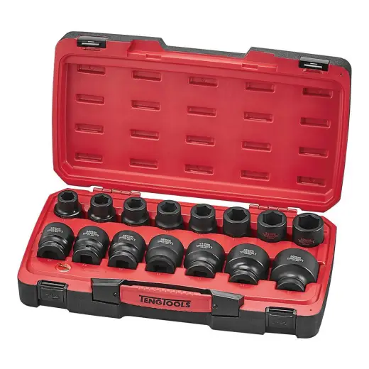 17-elementowy zestaw nasadek udarowych z chwytem 3/4" Teng Tools T9417