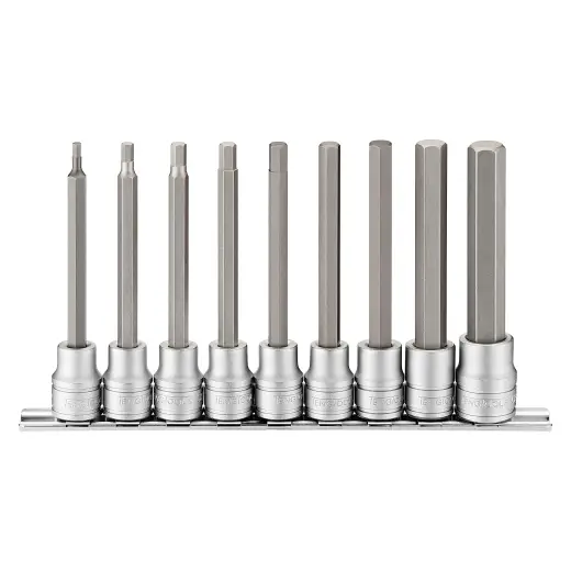 9-elementowy zestaw nasadek trzpieniowych długich 6-kątnych Teng Tools M3809