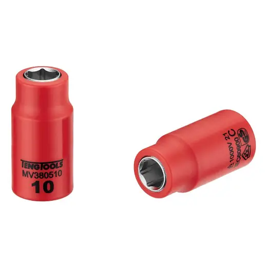 Nasadka 3/8" 6-kątna izolowana VDE 1000V 6 mm