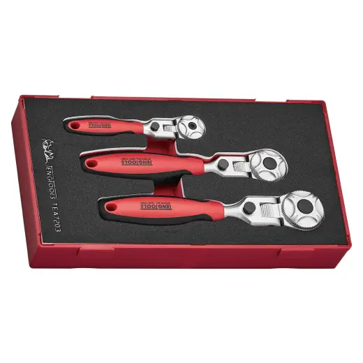 Zestaw pokręteł zapadkowych przegubowych Teng Tools TEA7203