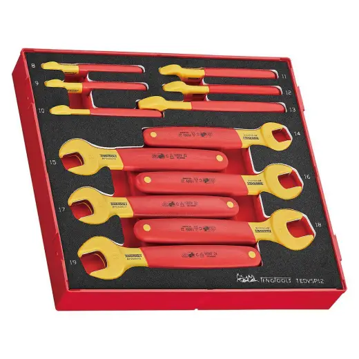 Zestaw kluczy płaskich VDE 1000V Teng Tools TEDVSP12