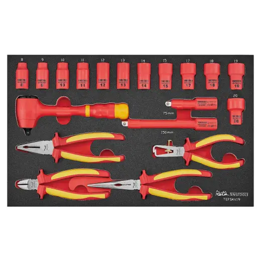 Zestaw narzędzi VDE 1000V Teng Tools TEFSKV19