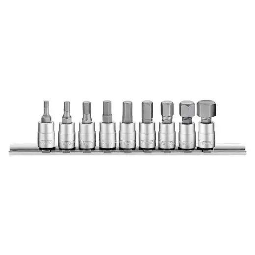 9-elementowy zestaw nasadek trzpieniowych 6-kątnych Teng Tools M1409HN