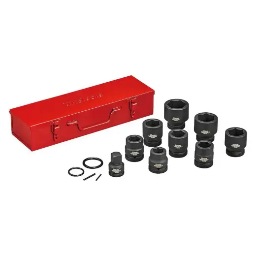 13-elementowy zestaw nasadek udarowych 6-kątnych 1"Teng Tools 9113