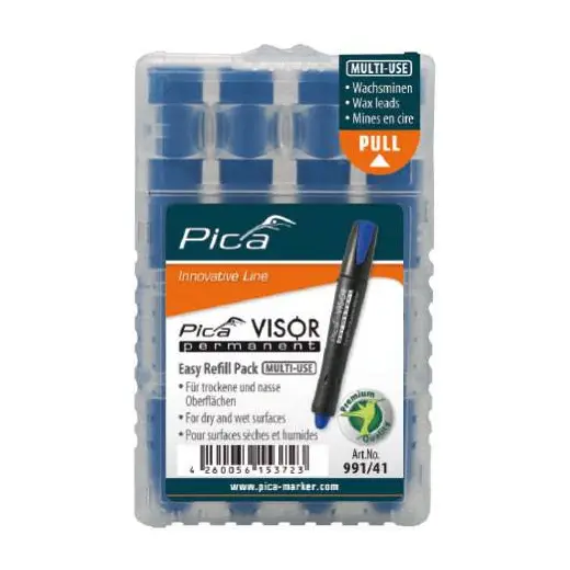 Wkłady zapasowe niebieskie do markerów Pica Visor |  991/41 | 293471108