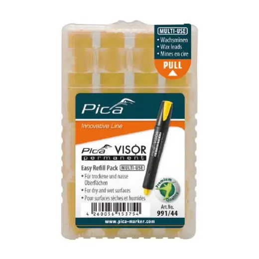 Wkłady zapasowe wodoodporne żółte do markerów Pica Visor | 991/44 | 293471207