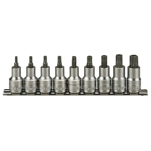 Nasadki trzpieniowe Tx w zestawie z chwytem kwadratowym 1/2" Teng Tools M1213Tx