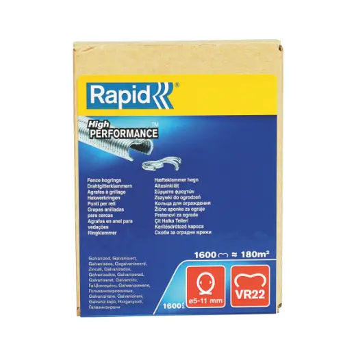 Zszywki zaciskowe do ogrodzenia Rapid VR22 - opakowanie 1600 szt.