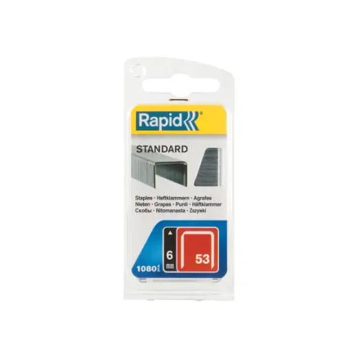 Zszywki Rapid z drutu cienkiego nr 53 (6 mm) - opakowanie 1060 szt.