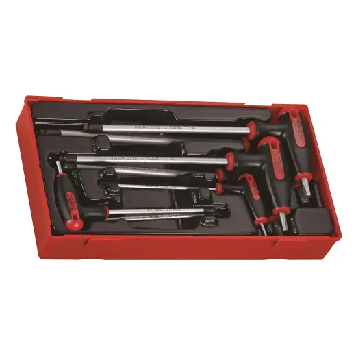 7-elementowy zestaw kluczy trzpieniowych sześciokątnych calowych Teng Tools TTHEX7AF