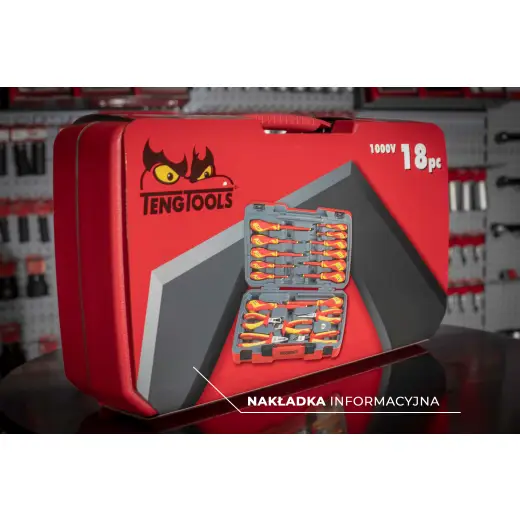 Zestaw szczypiec i wkrętaków 1000V Teng Tools TV18N