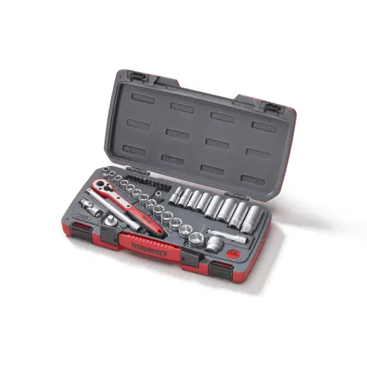 Zestaw narzędzi nasadowych z chwytem kwadratowym 3/8" Teng Tools T3839