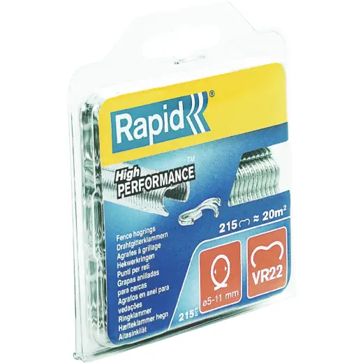 Zszywki zaciskowe do ogrodzenia Rapid VR22 - opakowanie 215 szt.
