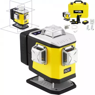 Laser płaszczyznowy, krzyżowy CL5V set SJJM1EX - zestaw
