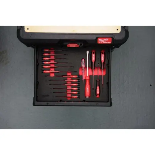 Wkładka piankowa z wkrętakami do skrzyni z szufladami 17 szt. PACKOUT | 4932493644